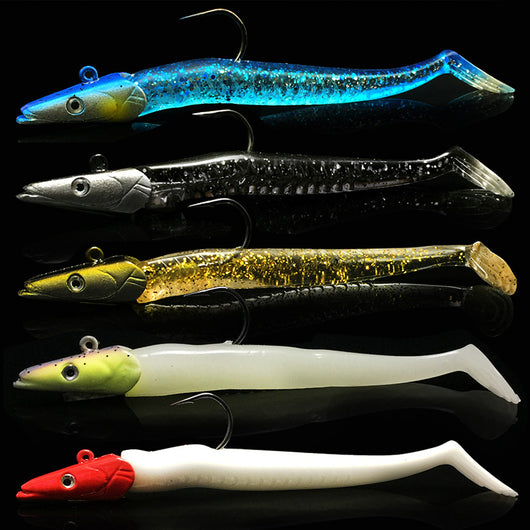 Kit de Anzuelos Cabeza Plomada con Cebo Biónico Suave para Pesca - Image 9