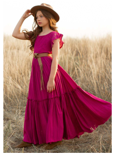 Vestido de Encaje Elegante para Niñas - Diseño Formal para Bodas y Eventos - Image 12