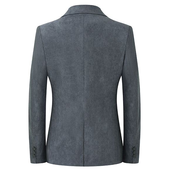 Blazer Casual de Lujo en Color Sólido para Hombre