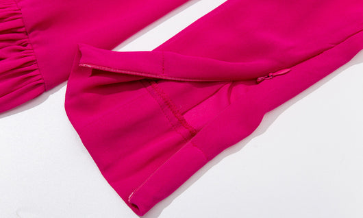 Vestido Largo de Manga Larga con Cinturón para Mujer - Image 16