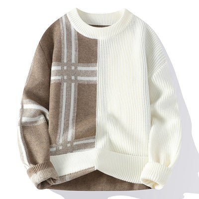 Suéter Casual de Cuello Redondo Tejido para Hombre - Image 6