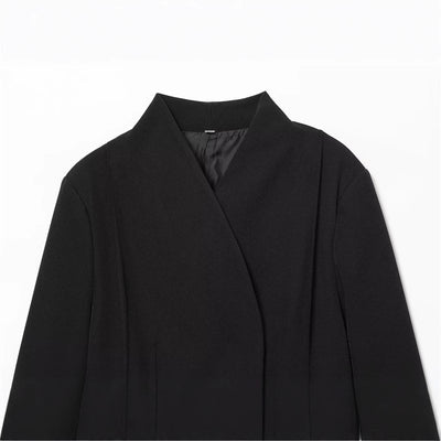 Chaqueta Blazer Mujer Negra Ajustada Manga Larga - Image 3