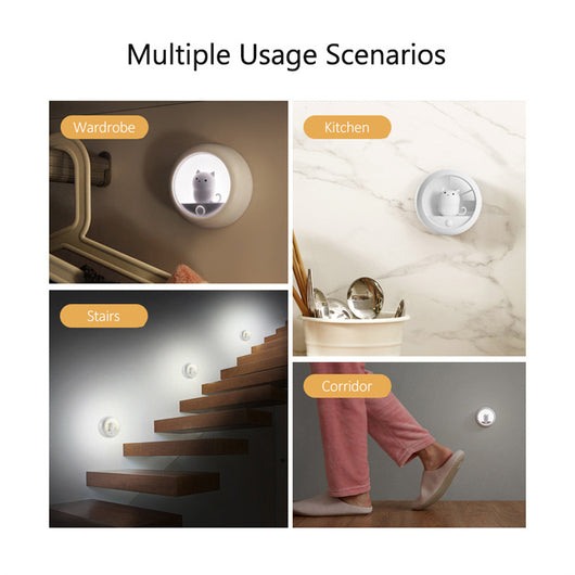 Lámpara Nocturna Inteligente con Sensor de Movimiento - Diseño Gato para Dormitorio - Image 23