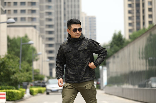 Chaqueta Táctica Camuflaje con Forro Polar para Deportes al Aire Libre - Image 29