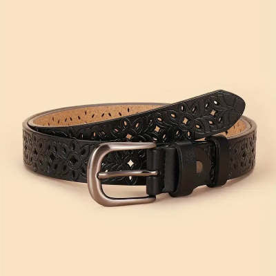 Cinturón para Mujer Vintage con Patrón Calado y Hebilla Pin - Tendencia Actual - Image 12