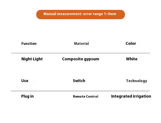 Lámpara de Mesita de Noche en Yeso - Luz Suave para Dormitorio - Image 10