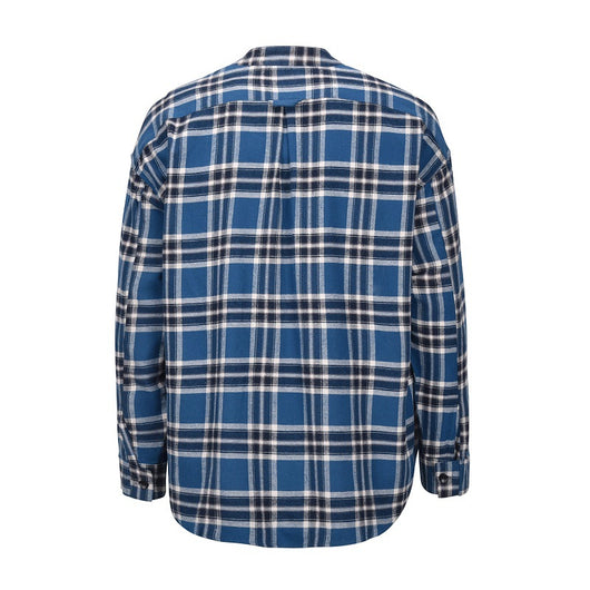 Camisa Henley de Cuadros y Rayas para Hombre - Manga Larga Estilo Urbano - Image 13