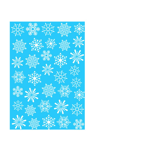 Pegatinas Navideñas para Ventanas - Copos de Nieve Estáticos Reutilizables - Image 28