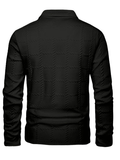 Polo Manga Larga Clásico con Solapa y Botones para Hombre - Image 15