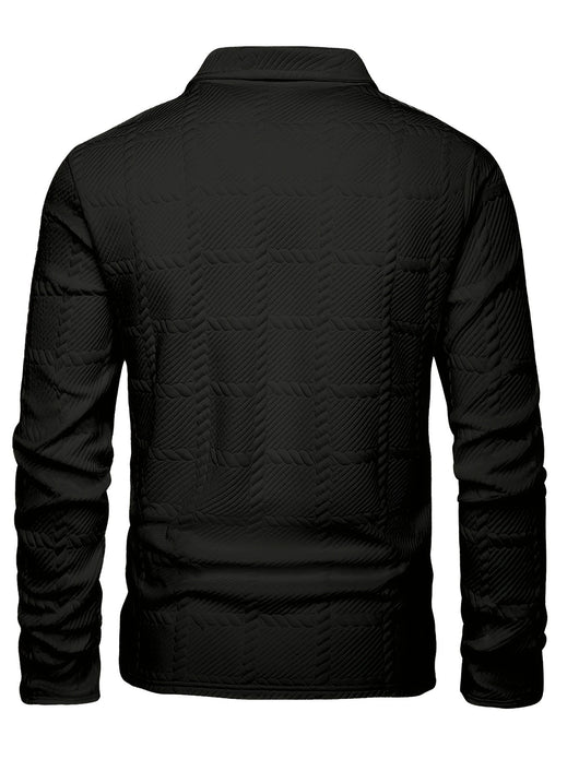 Polo Manga Larga Clásico con Solapa y Botones para Hombre - Image 15