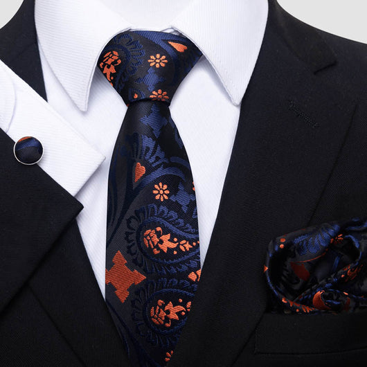 Conjunto de Corbata, Pañuelo y Gemelos para Hombre - Elegancia Empresarial - Image 18