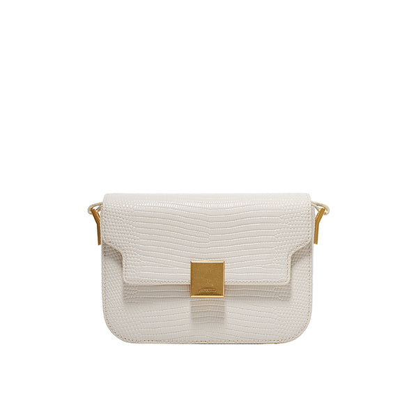Bolso Bandolera Caballero Patrón Lagarto Cuero Retro Versátil