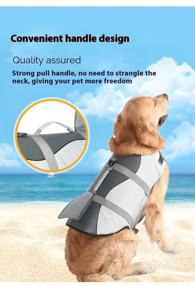 Chaleco Salvavidas para Perros Shark - Ropa de Baño Segura - Image 17