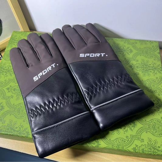 Guantes de Punto Gruesos para Hombre, a Prueba de Viento y Frío