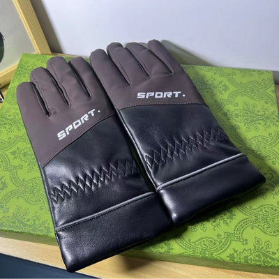 Guantes de Punto Gruesos para Hombre, a Prueba de Viento y Frío