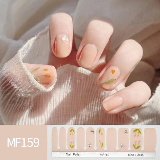 Pegatinas de Uñas Tulipanes Pintados a Mano - Image 33