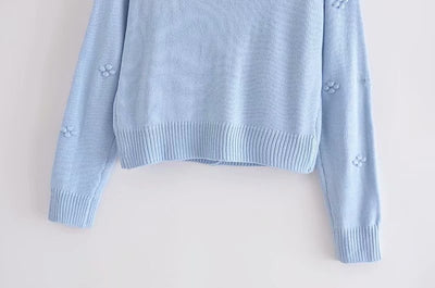 Conjunto Dos Piezas: Cardigan Tejido Floral Manga Larga + Camiseta Ajustada Cuello Redondo - Image 17