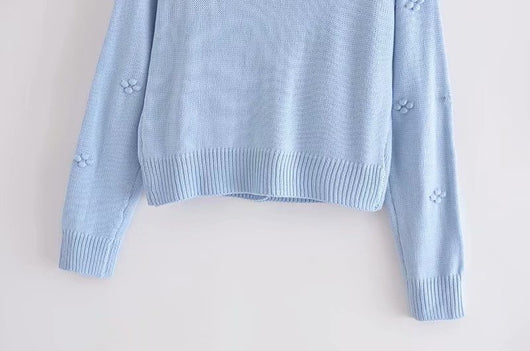 Conjunto Dos Piezas: Cardigan Tejido Floral Manga Larga + Camiseta Ajustada Cuello Redondo - Image 17