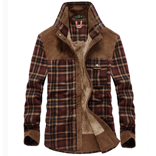 Camisa de Franela Térmica para Hombre - Cuadros Otoño Invierno - Image 13