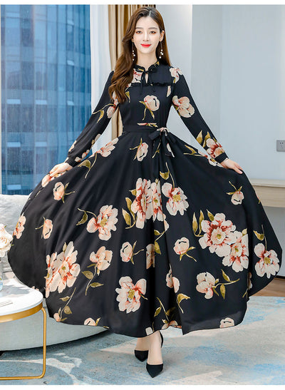 Vestido Largo Estampado Reductor de Cintura para Mujer - Image 6