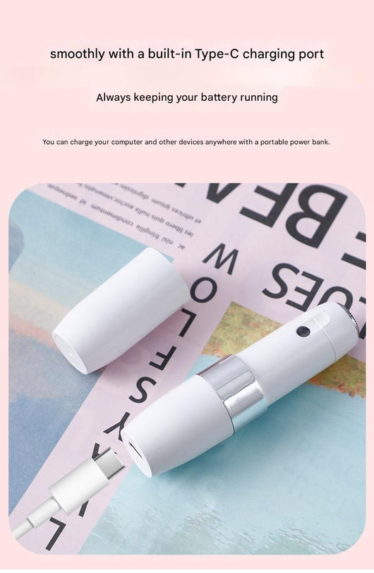 Two white and silver electric shavers for painless, full-body hair removal, featuring a detachable and washable blade head. - Image 21