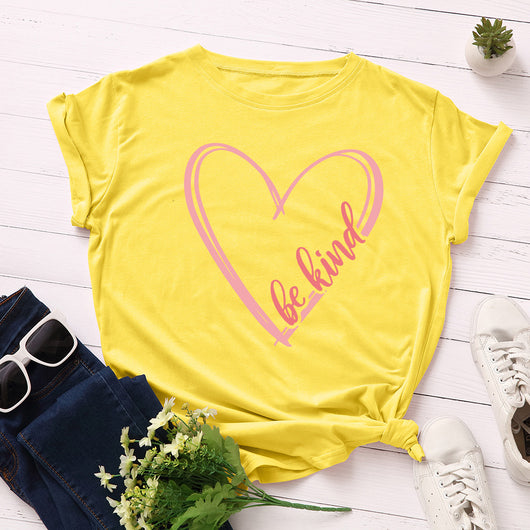Playera Holgada para Mujer con Corazón y Cuello Redondo - Image 9