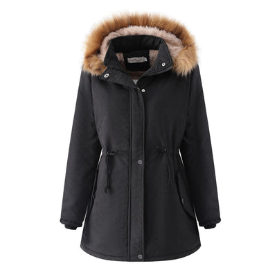 Abrigo de Piel de Cordero Acolchado para Mujer - Image 3