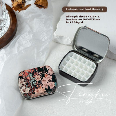 Paleta de Manicura Acuarela Portátil 24 Colores en Caja de Metal - Image 39
