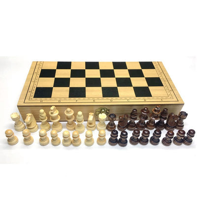 Juego de Ajedrez Plegable de Madera con Piezas Magnéticas - Image 8