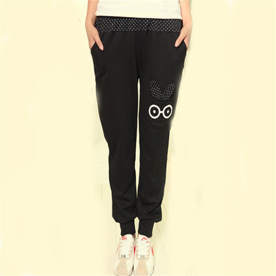 Pantalones Harem Deportivos Cómodos para Mujer con Diseño de Conejo - Image 4
