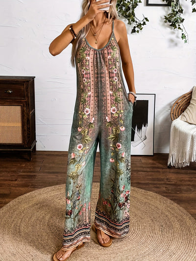 Jumpsuit Estampado Tribal con Mangas - Image 6