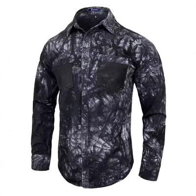 Camisa Denim para Hombre Manga Larga Otoño Invierno