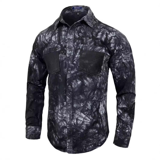 Camisa Denim para Hombre Manga Larga Otoño Invierno