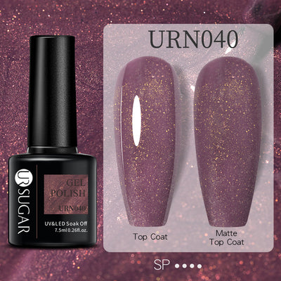 Esmalte de Uñas Gel Brillo Negro, Blanco y Rojo Efecto Mate - Image 14