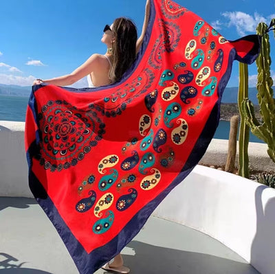 Toalla de Playa Étnica Reversible - Diseño Dual - Image 3