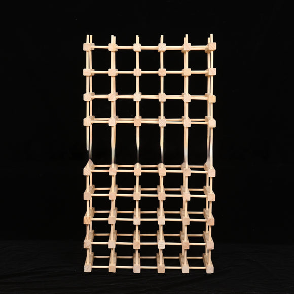 Botellero de Madera Maciza con Montaje Fácil - Almacenamiento Elegante para Múltiples Botellas