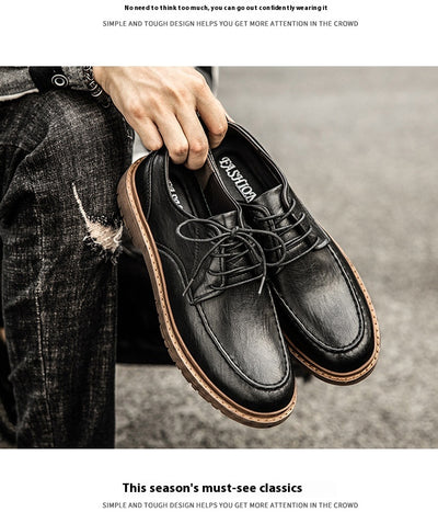 Zapatos de Cuero Casual Estilo Británico - Versátiles y Elegantes - Image 22