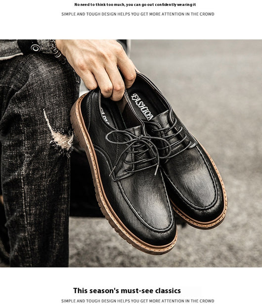 Zapatos de Cuero Casual Estilo Británico - Versátiles y Elegantes - Image 22