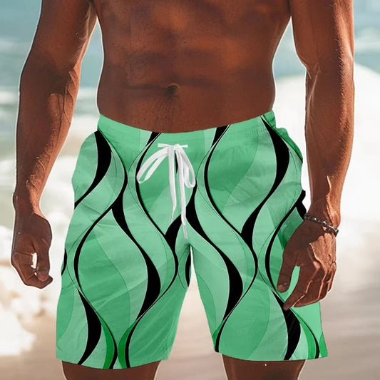 Shorts de Baño para Hombre con Diseño 3D - Secado Rápido