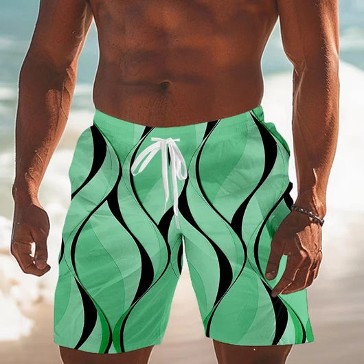 Shorts de Baño para Hombre con Diseño 3D - Secado Rápido