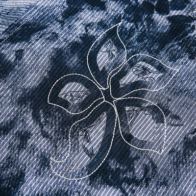 Camisa para Hombre con Bordado Floral Calado - Image 3