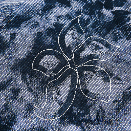 Camisa para Hombre con Bordado Floral Calado - Image 3