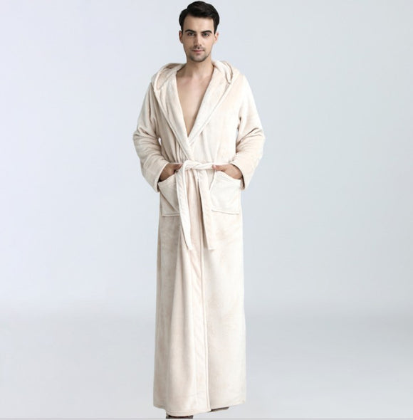 Bata Hooded de Terciopelo Mink para Hombre y Mujer