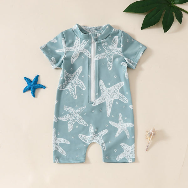 Enterizo de Baño Infantil Estampado para Verano