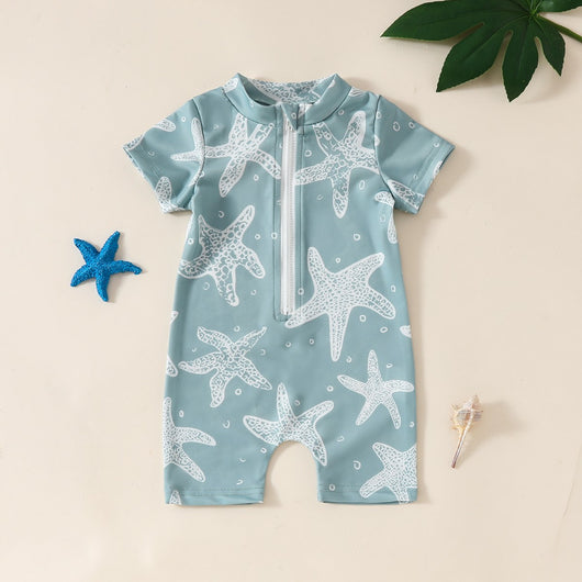 Enterizo de Baño Infantil Estampado para Verano