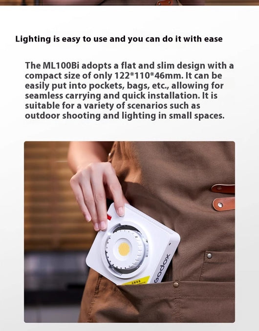 Luz de Relleno Profesional ML100Bi Alta Potencia King - Image 10