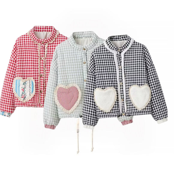 Abrigo Acolchado de Cuadros para Mujer - Calidez y Estilo