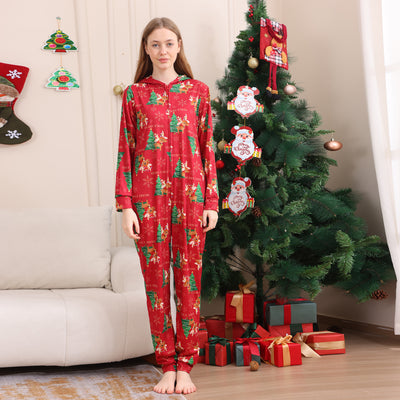 Conjunto Navideño Familiar de Pantalones Largos para Niños y Niñas - Image 7