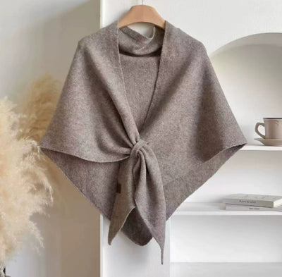 Chal Triangular Tejido Grueso Coreano para Invierno - Abrigo Suave y Cálido - Image 17