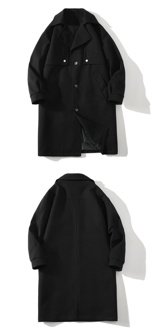 Abrigo de Lana Clásico Estilo Británico para Hombre - Image 14